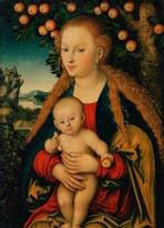 克拉納赫畫聖母子 克拉納赫畫聖母子