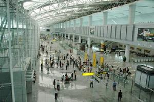 國內到達B區一角