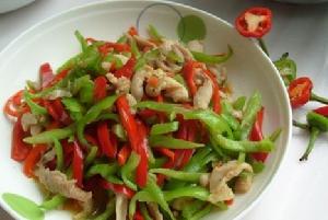青紅椒炒雞肉