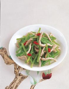 蒿子桿炒肉絲 蒿子桿炒肉絲