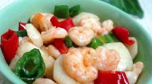 馬蹄炒蝦球 馬蹄炒蝦球