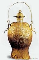 魚形提梁銀壺 魚形提梁銀壺