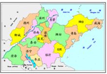 山東省行政區域地圖