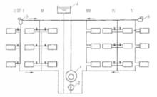 圖1機械循環上供下回式熱水供暖系統