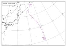 強熱帶風暴悟空 路徑圖（JMA）
