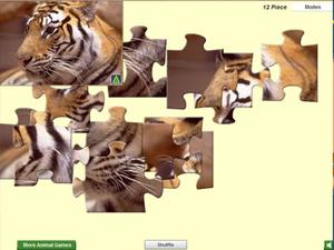 線上玩老虎拼圖小遊戲