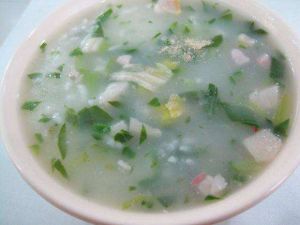 菜絲肉末粥 菜絲肉末粥