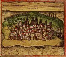 16世紀的蒙巴薩城