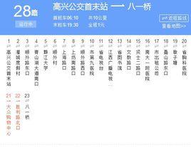 南昌公交28路 南昌公交28路