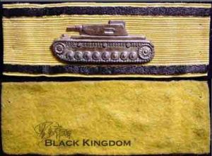 早期 採用高品質硬金屬材質鍍銀，有磁性，坦克樣式標準，各部分細節輪廓清晰，前凸車燈基座與炮塔基座獨立且中間有間隙。綬帶基墊金質金屬絲編制。