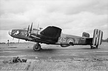 An Australian Halifax at RAF Foulsham in 1945