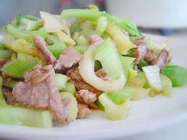 大蒜芹菜炒豬肉 大蒜芹菜炒豬肉