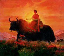 詹建俊代表作品《高原的歌》