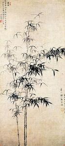 明王紱墨竹圖軸 明王紱墨竹圖軸