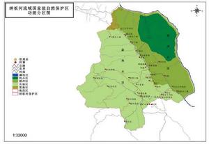 西雙版納納版河功能劃分圖