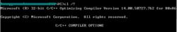 cl.exe version