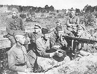 在華沙附近的Miłosna的波蘭守軍（1920年8月）