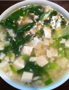 青菜豆腐湯 青菜豆腐湯