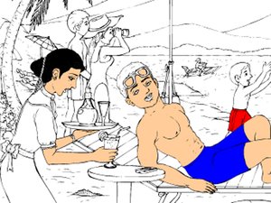 午餐上色 午餐上色