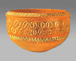 大汶口連貝紋盆 大汶口連貝紋盆