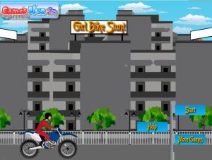 女孩摩托特技表演 女孩摩托特技表演