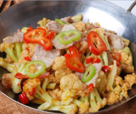 香辣菜花魚片 香辣菜花魚片