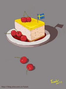 漫畫形式蛋糕