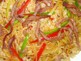 肉絲炒飯 肉絲炒飯