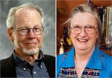 奧斯特羅姆與奧利弗·威廉森的拼版照片