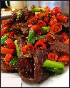 小炒臘牛肉 小炒臘牛肉