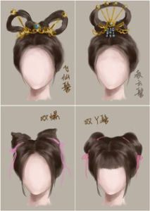 中國美發史古代髮型