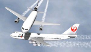 2001年日本航空航機空中接近事故意想圖