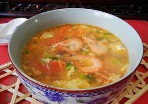 對蝦番茄蛋湯 對蝦番茄蛋湯