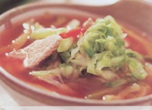 榨菜肉片酸菜湯 榨菜肉片酸菜湯