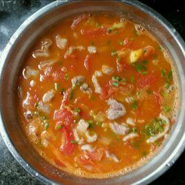 番茄肉片湯
