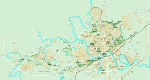 自貢市地圖