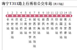 嘉興公交海寧T311路 嘉興公交海寧T311路
