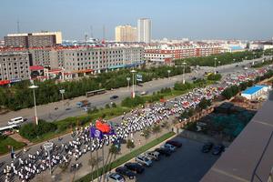 策劃松原萬人健康跑活動現場