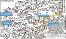 丁日昌先祖入潮遷徙路線圖