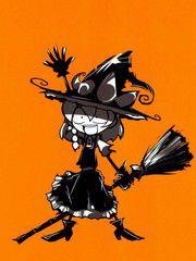 初次見面的靈夢和魔理沙 初次見面的靈夢和魔理沙