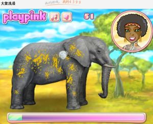 大象洗澡 大象洗澡