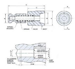 蘑菇型空氣銷結構圖