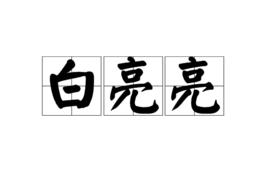 白亮亮[漢語詞語]
