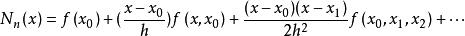 牛頓插值公式