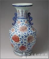 清乾隆青花釉里紅纏枝牡丹大瓶 清乾隆青花釉里紅纏枝牡丹大瓶