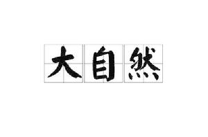 大自然[漢語詞語]