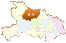襄陽市在湖北省的位置