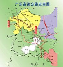 粵北廣樂高速示意圖