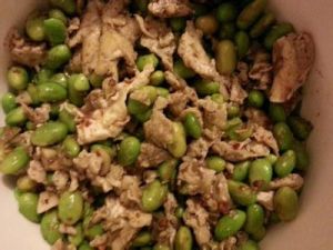 火腿腸雞蛋炒毛豆 火腿腸雞蛋炒毛豆