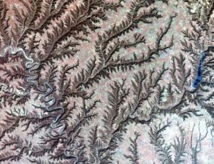 高分一號衛星拍攝陝西延安黃陵縣洛河